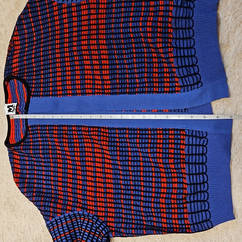 MISSONI SWEATER/CARDIGAN/JACKET BLUE/RED SIZE 44 - Picture 15 of 16